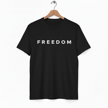 Charlie Kirk FREEDOM Tee – Black